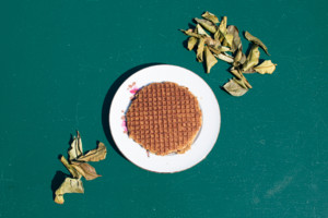 Stroopwafel limoenblad