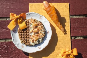 Stroopwafel oranje boven