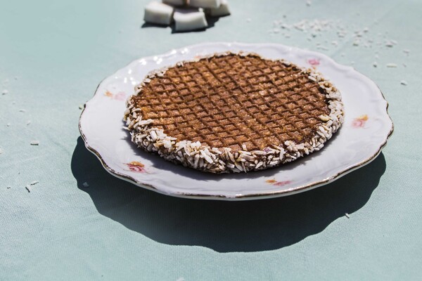 Stroopwafel kokos